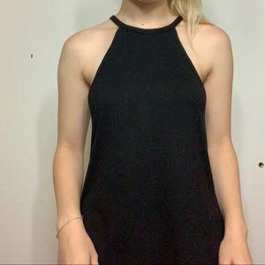 Black halter tank